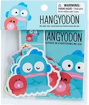 Sanrio Hankyodon Sticker Set of Two Usual Design Seals, Half Fish, HANGYODON 5.5 x 4.3 x 0.2 inches (14 x 11 x 0.5 cm), Character Sanrio 101591