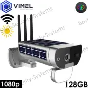 Outdoor Wireless 128GB Solar Powered IP WIFI Security Flood Light Camera