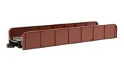Bachmann 44651 E-Z Track Girder Bridge - Unlettered - Oxide Red N Scale