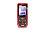 UNI-T LM50A Laser Distance Measure Meter 50M with 2 Bubble Levels LCD Backlit Display Pythagorean Mode Measure Distance Area Volume Mute Function 99 Groups Data Storage Carrying Bag