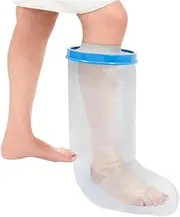 Waterproof Leg Cast Cover for Showering, Reusable Adult Short Leg Cast Protector,Leg Cover for Showering After Surgery, Watertight Seal to Keep Bandage Dry.