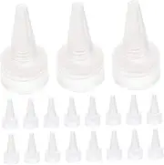 TENDYCOCO 50Pcs Leak Proof Drink Bottle Caps Replacement Lids for Sports Water Bottles Protective Reusable Sealed Bottle Lids for Daily Use