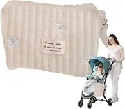 Stroller Organizer Bag - Traveling Bag for Stroller,Scientific Partition Design Zipper Storage Pouch for Diapering Bottles Wipes Key Cleaning Supplies Travel