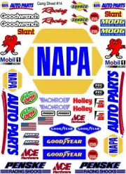 Sticker Gang SHEET 14 -R/C MODEL Decal 1/12 -1/10-DIE CUT - TRUCK
