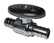 100 Pieces 1/2" Pex X 1/2" Pex Ball Valve Mini Version, 1/4" Turn