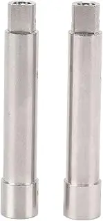 2pcs Stainless Steel Rear Axle Tube Upgrade Parts for SCX10 PRO RC Crawler