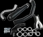 Cobra 4in Black El Diablo Full Exhaust for Harley Heritage Softail Classic 88-06