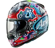 Arai Regent X Jungle 2 Large Snell Fiberglass Motorcycle Helmet USA Model