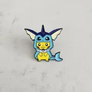 Pokemon Pikachu VAPOREON Poncho Enamel Pin Eevee
