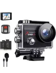 FOXGEEK Action Camera 4K 20MP WiFi Underwater 131FT Waterproof Camcorder with...