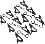 Milisten 20pcs Metal Lavalier Microphone Clips - Replacement Microphone Clips Lavalier Mic Tie Clips