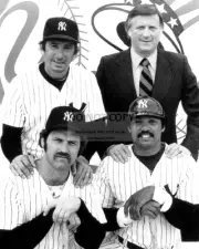 BILLY MARTIN STEINBRENNER REGGIE JACKSON & MUNSON YANKEES - 8X10 PHOTO (ZY-436)