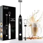 Rechargeable Milk Frother Handheld Foam Maker with Stainless Whisk for Cappuccin