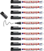 edding 8404 aerospace marker - black - 10 pens - round nib 0.75 mm - for low-corrosion and low-halogen inscription on almost all materials, resistant to solvents and paints