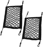 BCOATH 2pcs Surfboard Storage Bag Boat Storage Net Netting for Storage Boat Storage Bag Mesh Netting Cargo Net Bag Cargo Netting Boat Organizers and Storage Net for Car Trunk Black Nylon