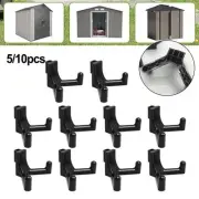 Shed Organization Simplified with Sturdy Plastic Tool Hooks and Accessories
