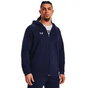 Under Armour Mens Rival Fleece Full-Zip Hoodie - Navy