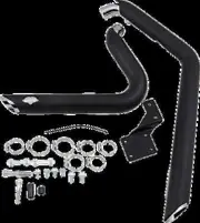 VH Shortshots Staggered Exhaust Pipe System Black Harley Softail Springer 88-06