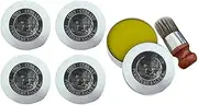 Wise Owl Furniture Salve, Wise Owl Leather Salve, As Shown Wood Leather Furniture Salve and Brush