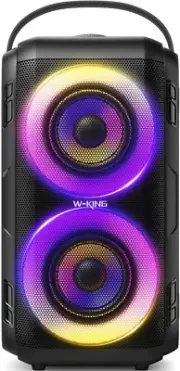 W-KING 80W Portable Party Boom Box Outdoor Wireless Bluetooth Speaker Loud Big