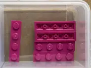 LEGO Parts - Magenta Plate 1 x 4 - No 3710 - QTY 5