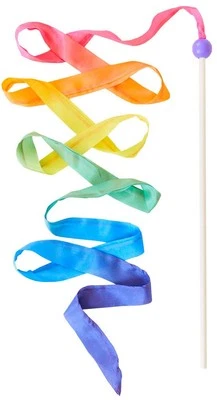 Sarah's Silks Rainbow Streamer - 8' Long Twirling Ribbon Wand for Kids | Mont...