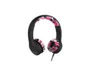 LilGadgets Connect + Childrens Kids Wired Headphones Pink Camo