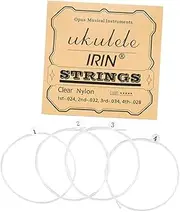 Abaodam 4Pcs Ukulele Nylon Strings Set Tear Resistant Music Wire for Ukulele Convenient Replacement Parts for Musicians and Beginners