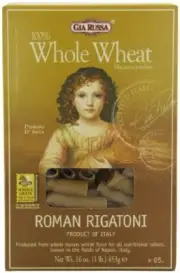 Gia Russa 100% Whole Wheat Spaghetti 16 Oz (Pack of 6) Pasta Grains & Cereals