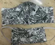 Cotton Face Mask 3 Layers Zebra Animal Print Washable Reusable Filter Handmade