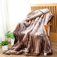 在飛比找樂天市場購物網優惠-nishikawa / 新合纖雙層印花厚毛毯 / 單人毛毯 