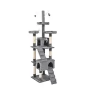 Pawz Cat Tree Scratching Post 210CM Grey
