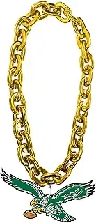 Aminco Philadelphia Eagles NFL Throwback Fan Chain, Gold