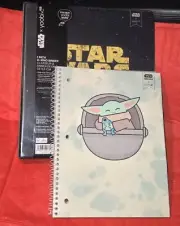 Star Wars Binder and Mandalorian Spiral Notebook By Yoobi New Grogu The Child