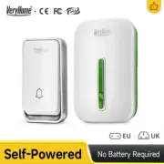 VeryHome Self Powered Waterproof Wireless DoorBell night light no battery EU plu