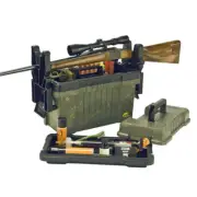 Plano Ammo Box Deluxe Shooters Case - Camo Gun Cleaning Station And Storage Syst