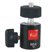Kingjue BD-0 flexible mini aluminum wearable ball head for camera/tripod/monopod