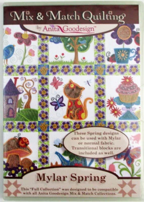 Mix & Match Quilting by Anity Goodwin - Mylar Spring CD - New!