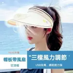 防曬 帽子 防曬帽 可充電風扇帽 女夏季空頂帽 帽 親子帽 遮陽帽 顯臉小 戶外帽 太陽帽 男女通用騎行