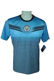 Manchester City F.C. Soccer Official Adult Poly Jersey J016 -XL