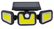 Ozoffer 3 Head Solar Motion Sensor Light Outdoor Garden Wall Security Flood Lamp 100LEDs