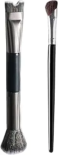 Nose Contour Makeup Brush - Nose Contour Brush | Double-sided Tool for Defining Illuminating Blending Eyeshadow Modeling