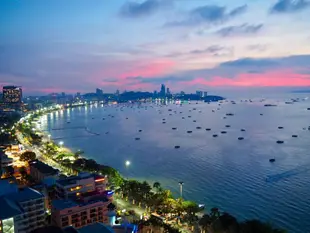 芭達雅海濱路套房 - 44平方公尺/1間專用衛浴Beach front studio overlooking Pattaya Bay