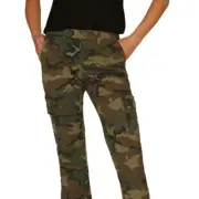 SANCTUARY SSLA combat army green camouflage stretchy cargo crop ankle pants 27