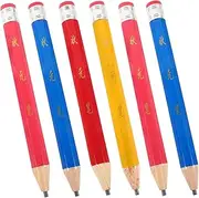 Homoyoyo Big Pencils Boys and Girls Pack Wooden Pencil Set School Supplies for Boys Girls Erasers in Bulk Random