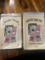 Tempting Towels 3 Sewing Patterns Stitchin Friends/Kuntry Quiltin #989 Christmas