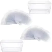 Tomica clear case 1 tier large and small set protection storage display assembly