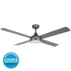 Stradbroke 52" DC Eglo Ceiling Fan with LED Light in Titanium