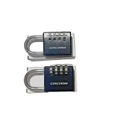 2 Pack 4 Digit Combination Padlock for School Gym Locker Weatherproof