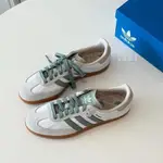 ADIDAS  SAMBA OG 低筒 德訓鞋 女鞋 銀綠色 象牙彩色 白綠色 ID0492